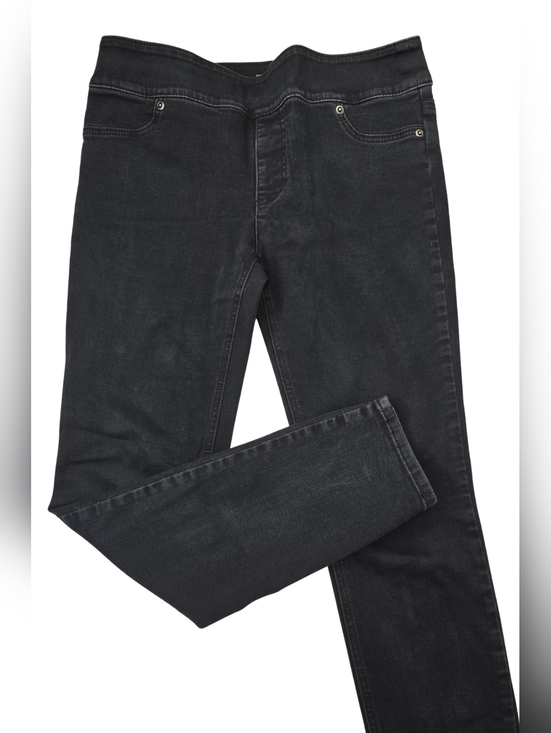 Chico's Denim - Chico's So Slimming Size 8 Or M Black Pull-On Jeggings 3624-CQ